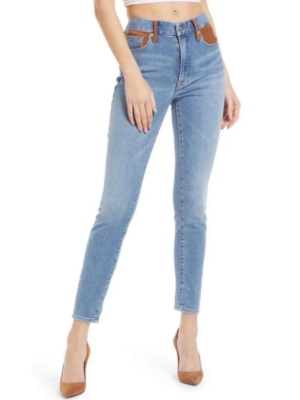 Good American Women’s Light Blue Denim Jeans - 14/32